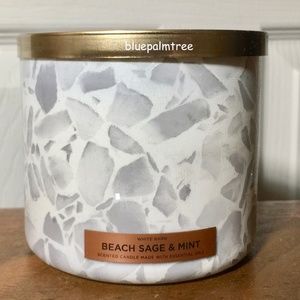 BEACH SAGE & MINT 3 Wick Candle